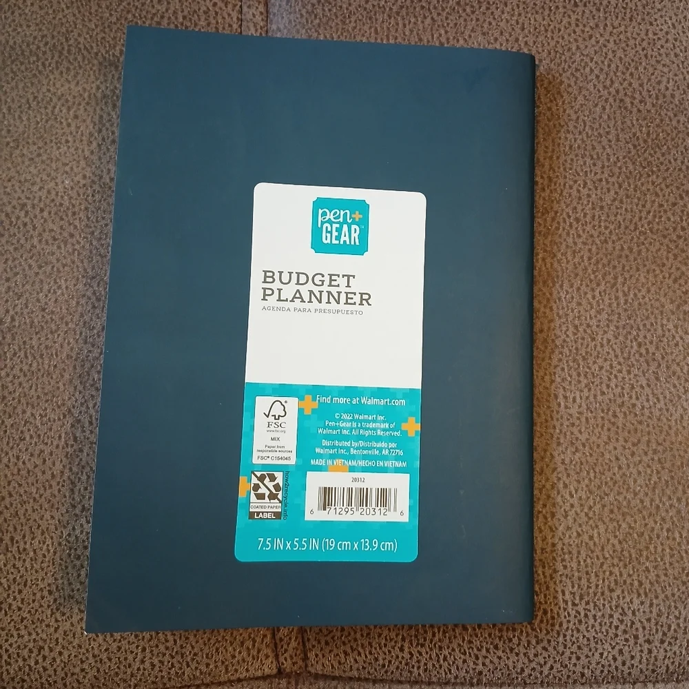 Budget planner, undated